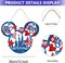 4th of July Welcome Mouse Door Sign Fourth of July Wreaths Front Door